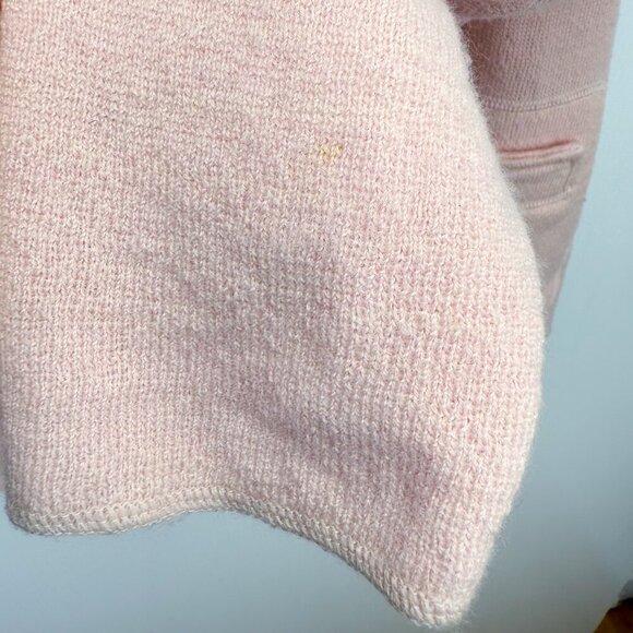 STEPHANIE PHILLIPS Lazy Luxury 100% Merino Wool Soft Pink Boxy Cardigan sz 8 - Picture 11 of 11